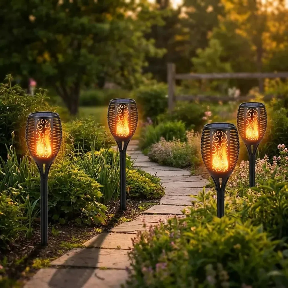 Solar flame torch – 96 led