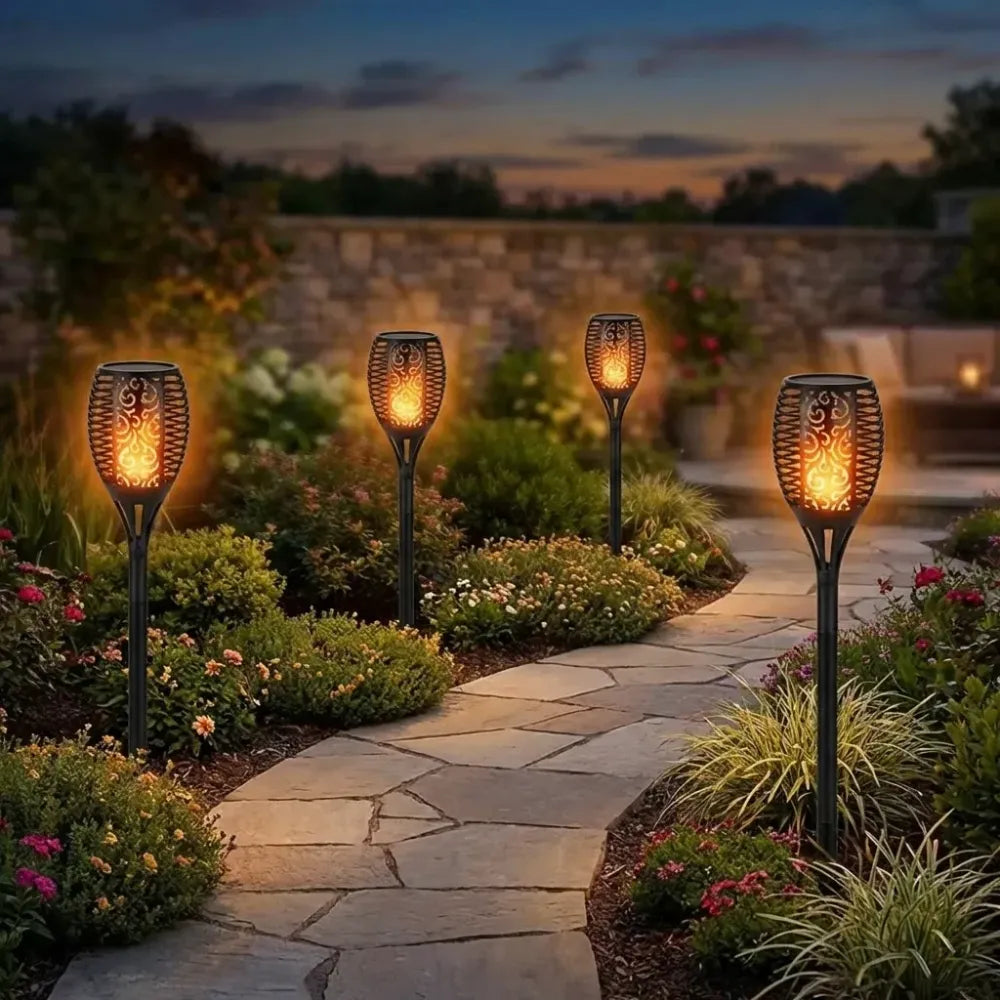 Solar flame torch – 96 led