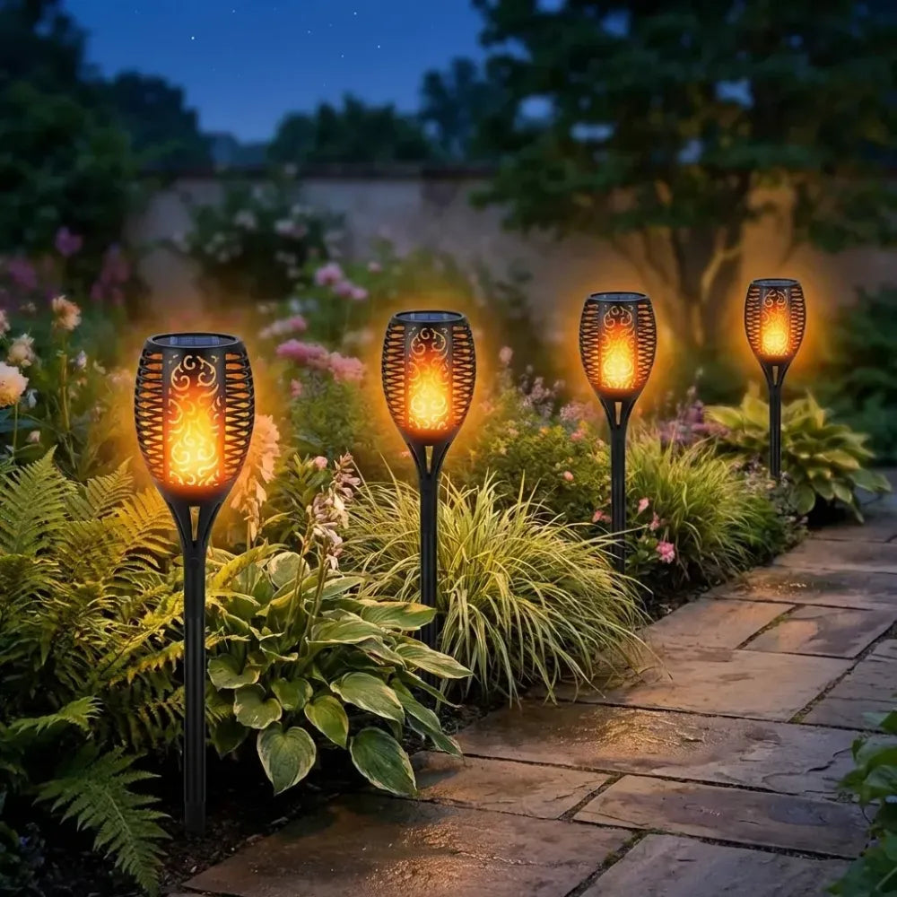 Solar flame torch – 96 led