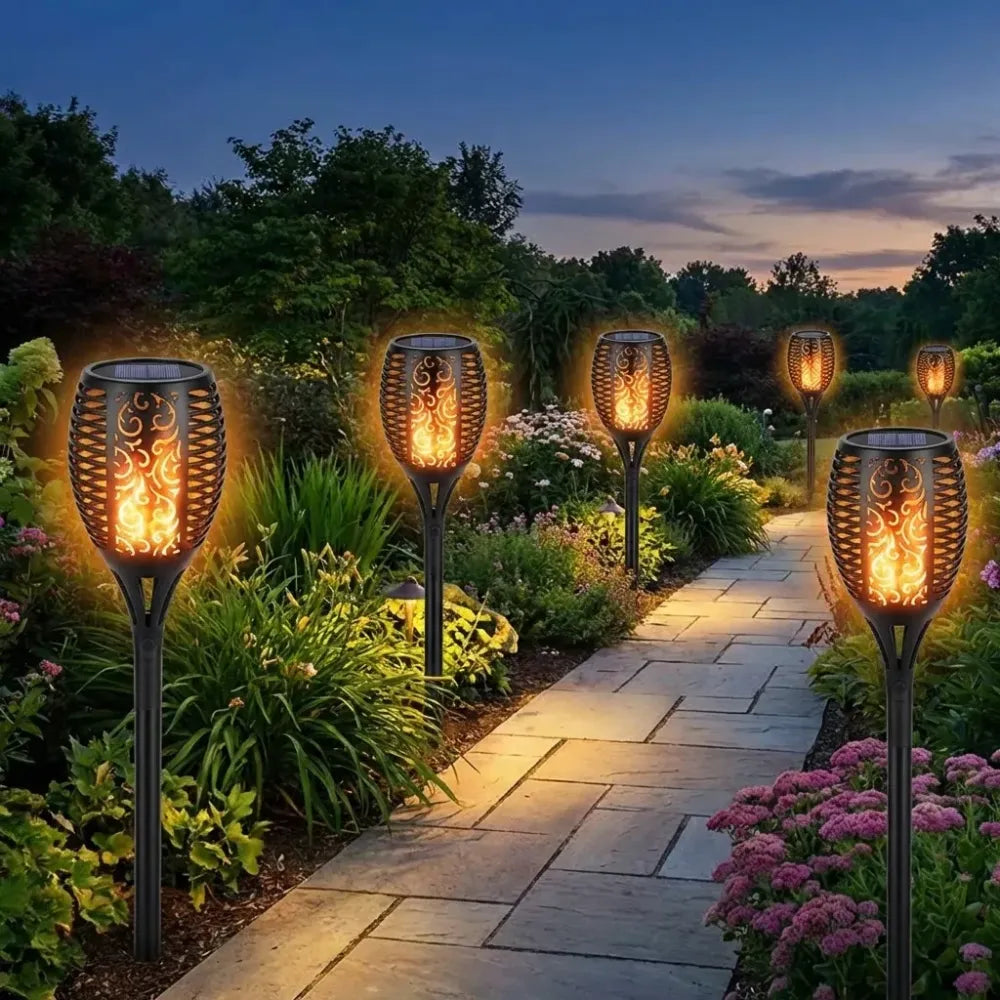 Solar flame torch – 96 led