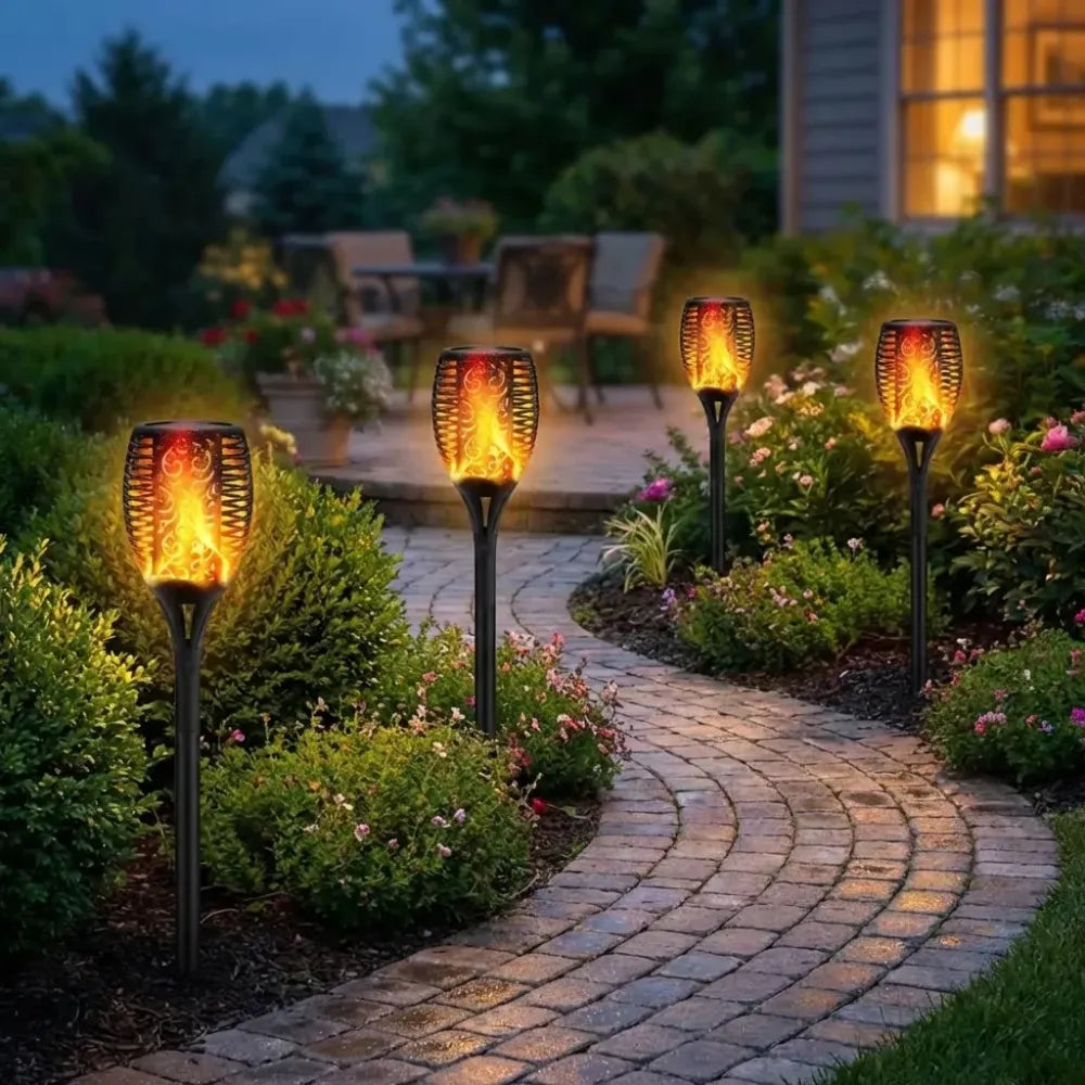 Solar flame torch – 96 led