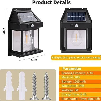 Solar light outdoor wall
