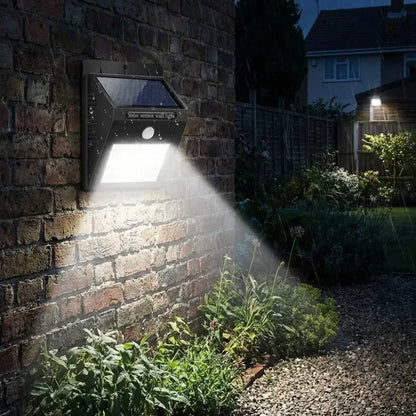 Solar motion sensor security light