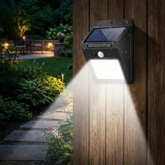Solar motion sensor security light