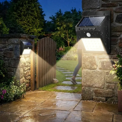 Solar motion sensor security light