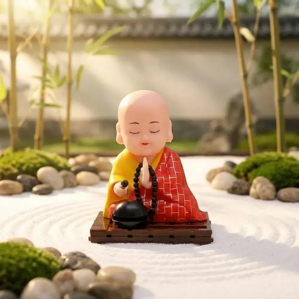 Solar moving buddha statue - toys