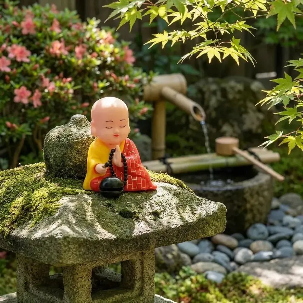 Solar moving buddha statue - toys