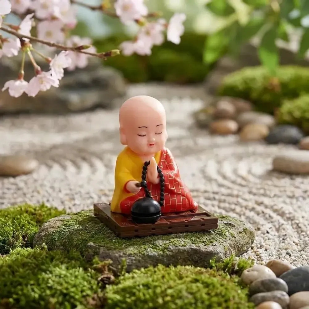 Solar moving buddha statue - toys