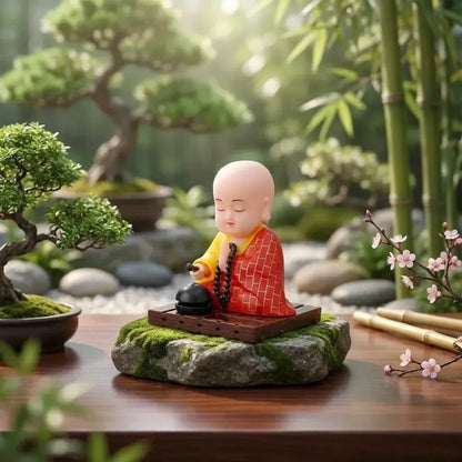 Solar moving buddha statue - toys