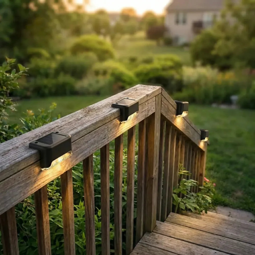 Solar outdoor deck lights – pack of 4
