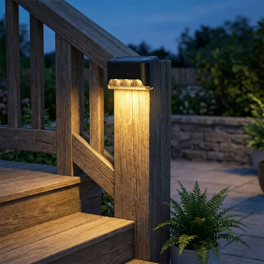 Solar outdoor deck lights – pack of 4