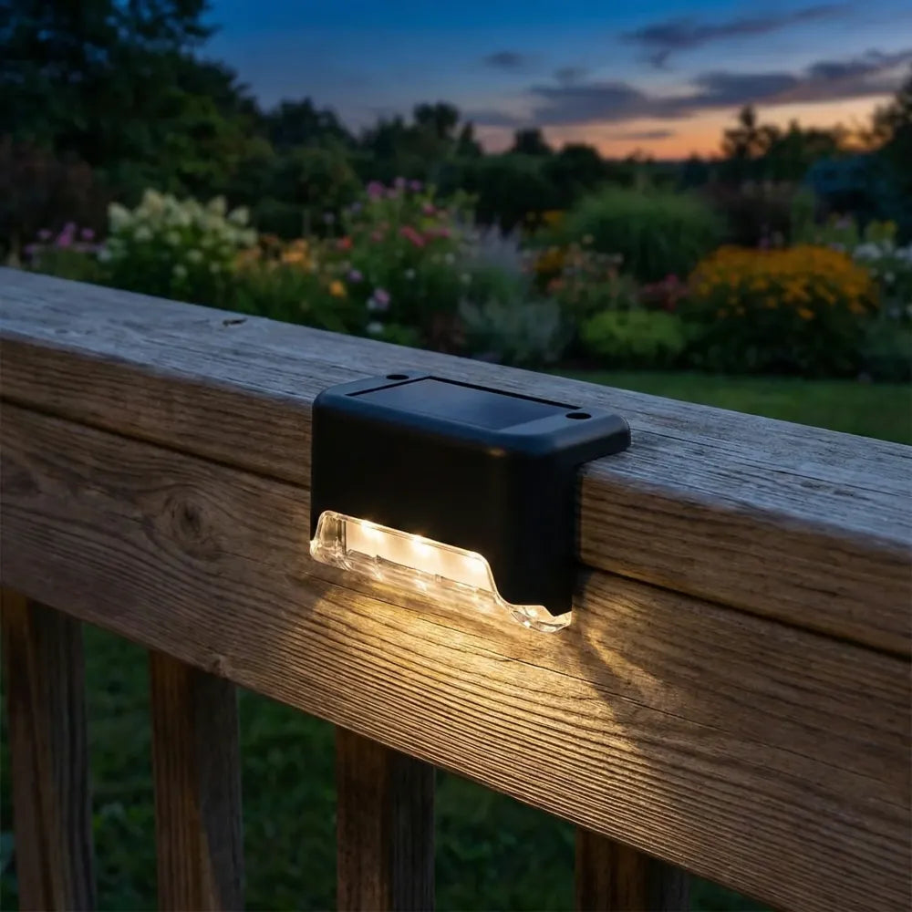 Solar outdoor deck lights – pack of 4