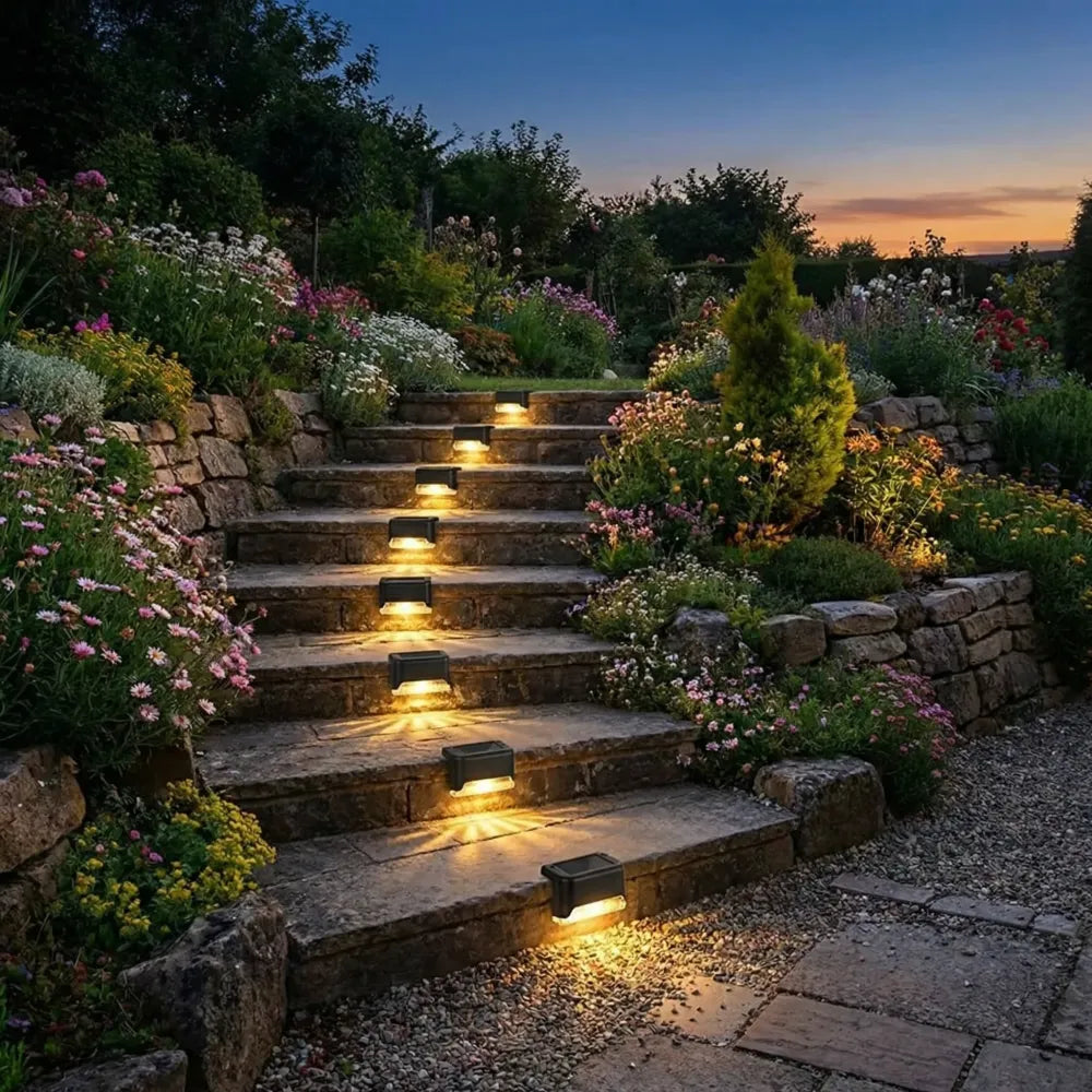 Solar outdoor deck lights – pack of 4
