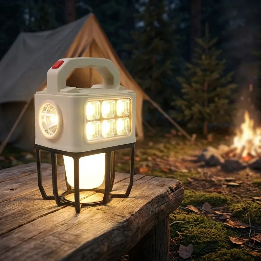 Solar portable camping lantern 3 light modes - home improvement