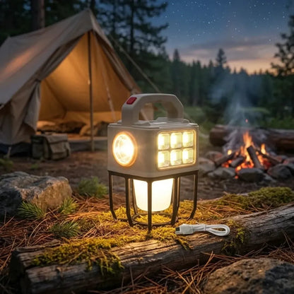 Solar portable camping lantern 3 light modes - home improvement