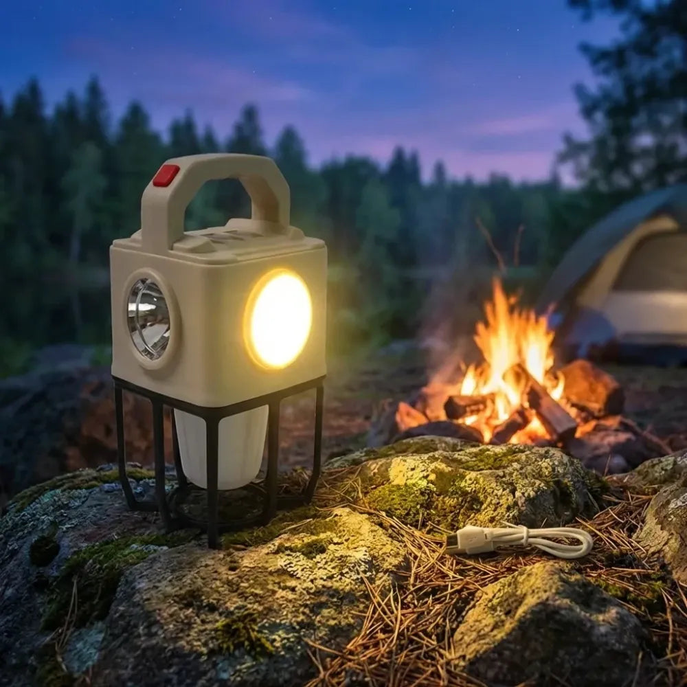Solar portable camping lantern 3 light modes - home improvement