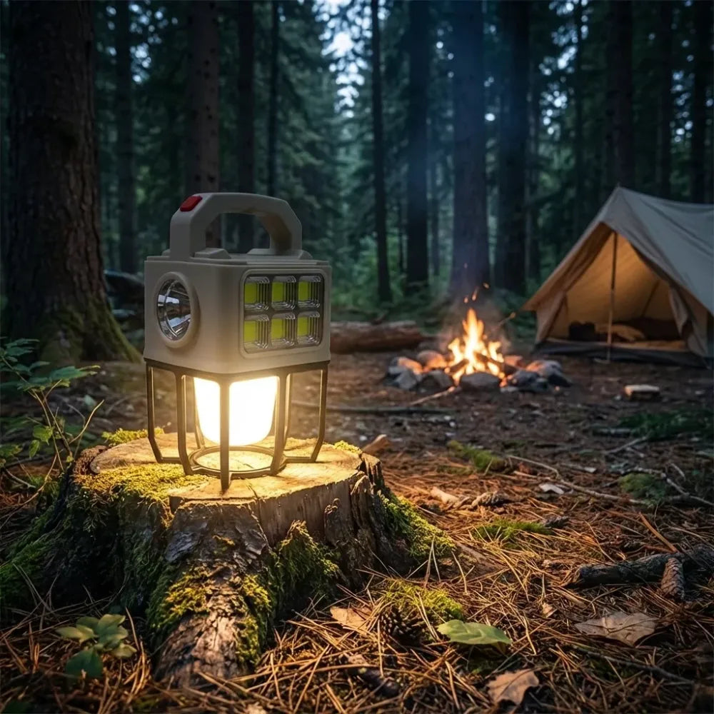 Solar portable camping lantern 3 light modes - home improvement