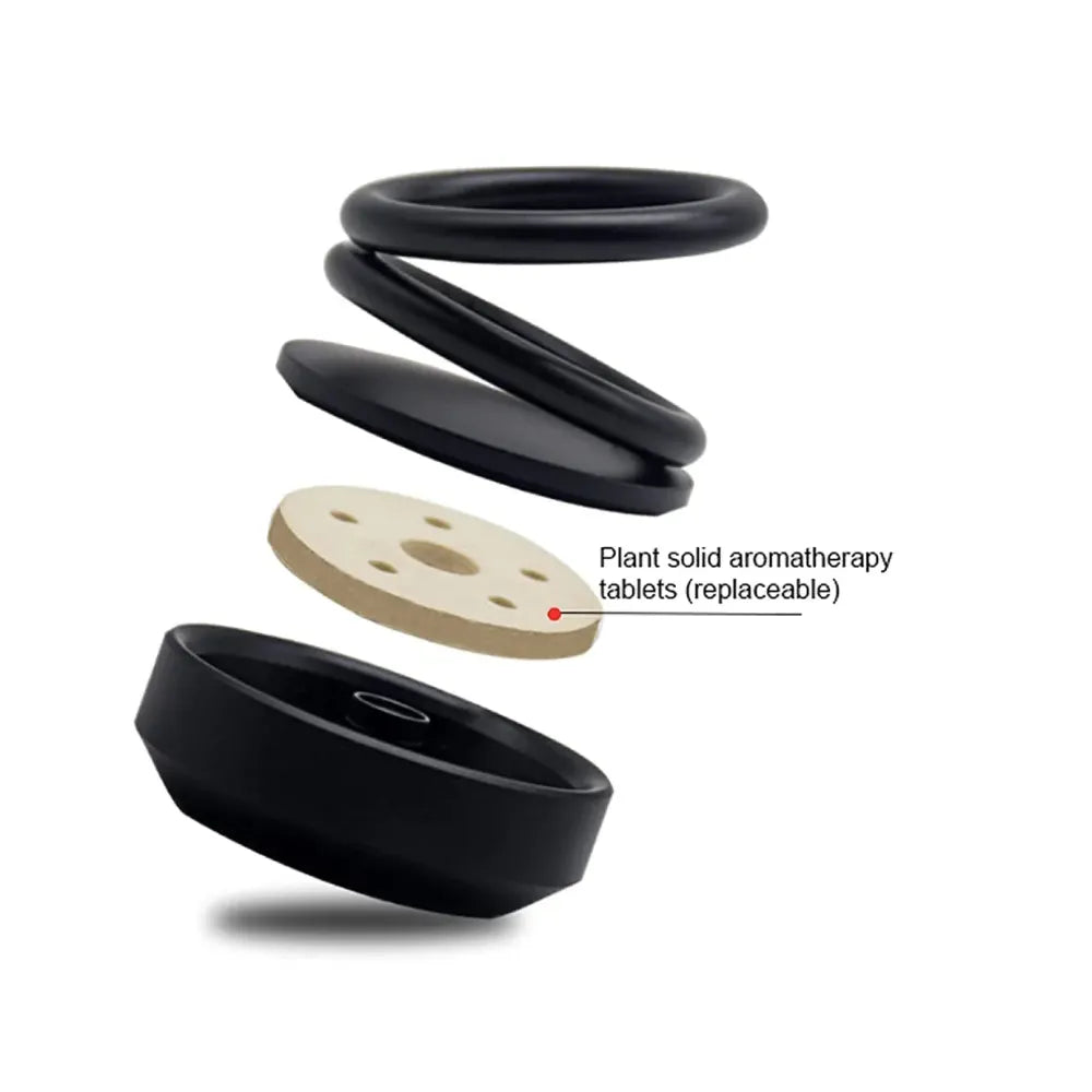 Solar-powered car aroma diffuser - automotive