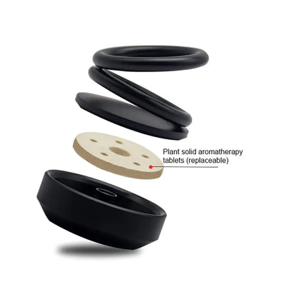 Solar-powered car aroma diffuser - automotive