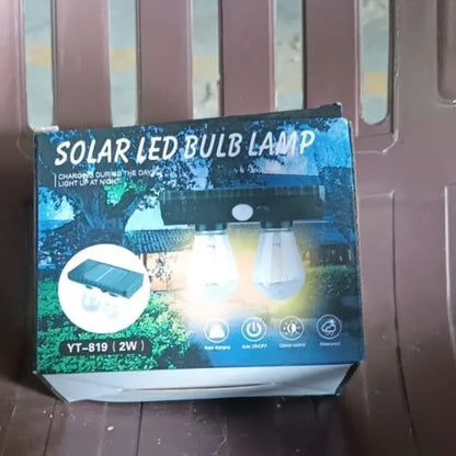 Solar-powered double led lamp - electronics