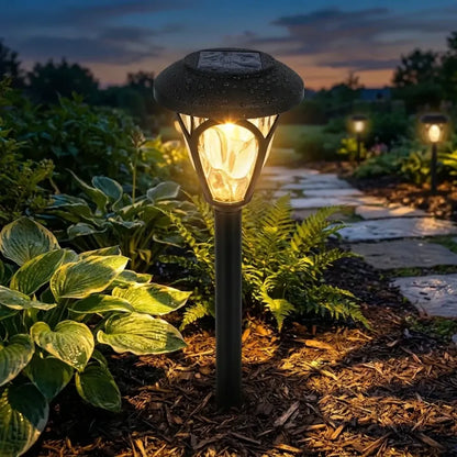 Solar-powered led garden light