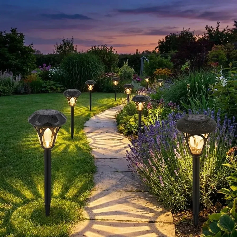 Solar-powered led garden light