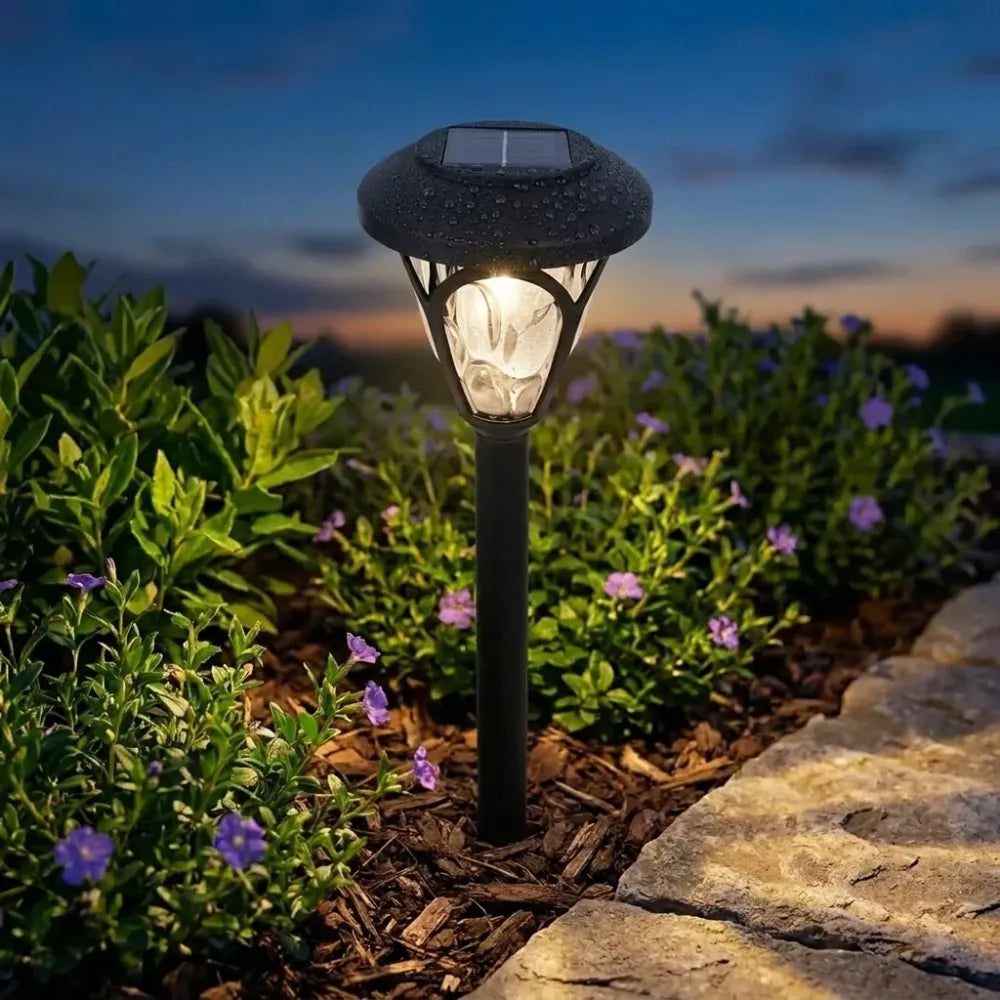 Solar-powered led garden light