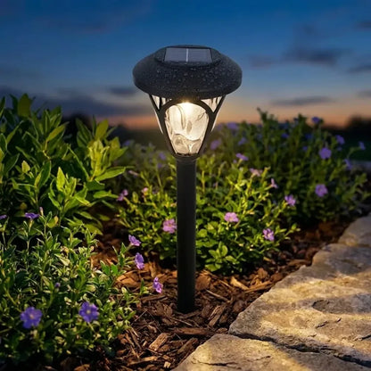 Solar-powered led garden light