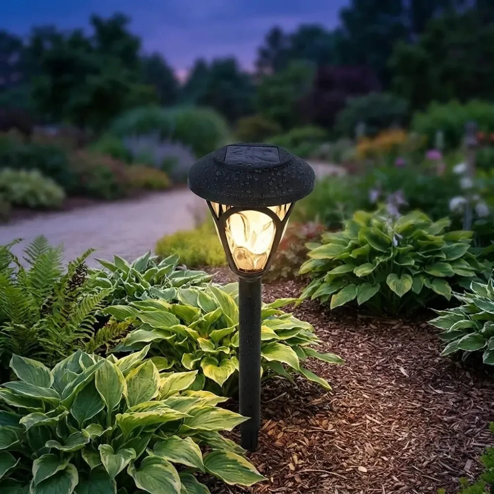 Solar-powered led garden light
