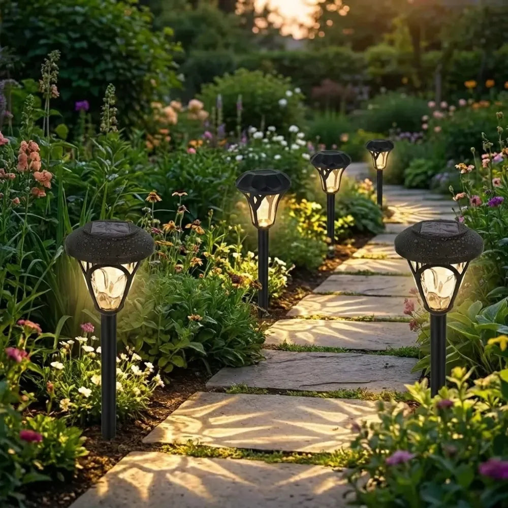 Solar-powered led garden light