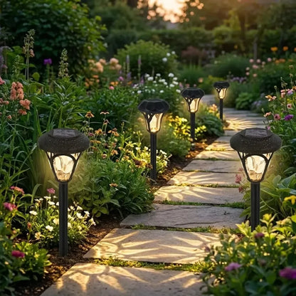 Solar-powered led garden light