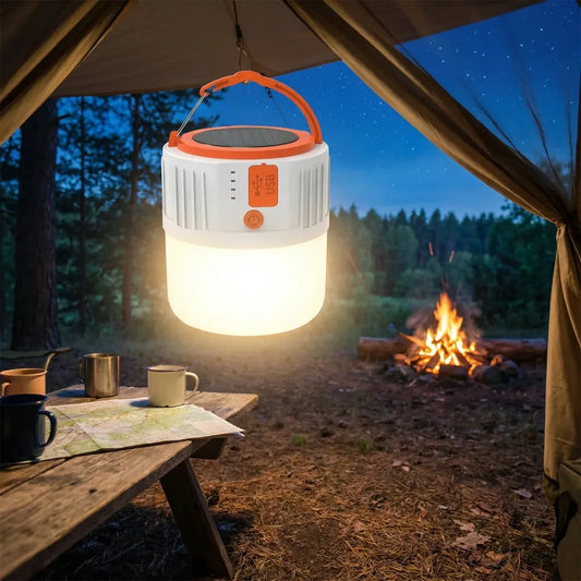 Solar-powered portable camping light - home improvement