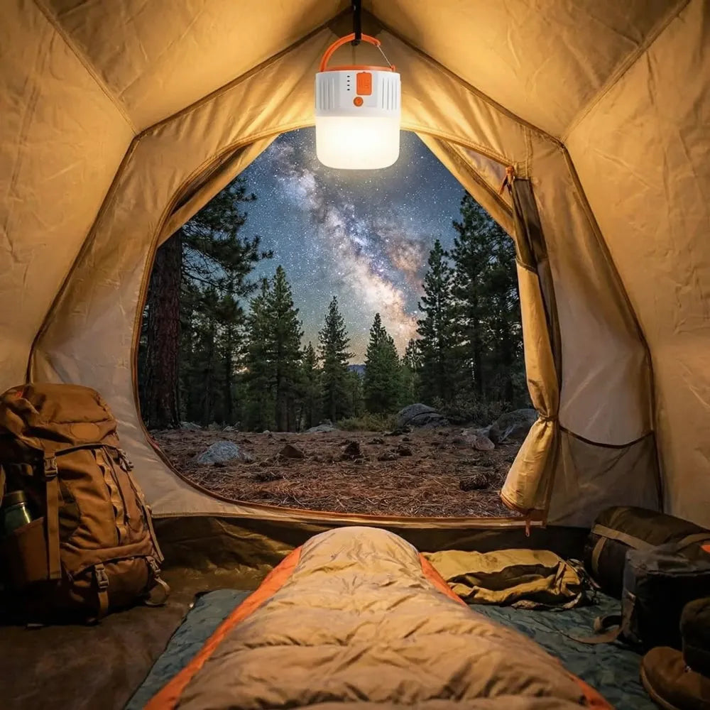 Solar-powered portable camping light - home improvement