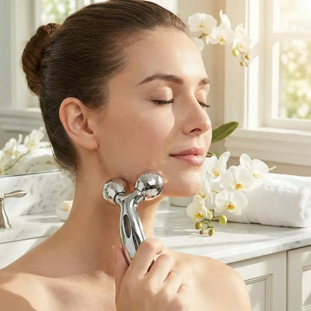 Solar-powered skin tightening massager - health & beauty