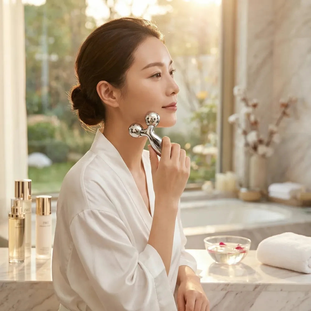 Solar-powered skin tightening massager - health & beauty