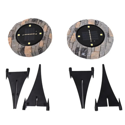 Solar stone pathway lights - home improvement