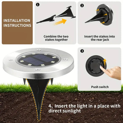 Solar stone pathway lights - home improvement