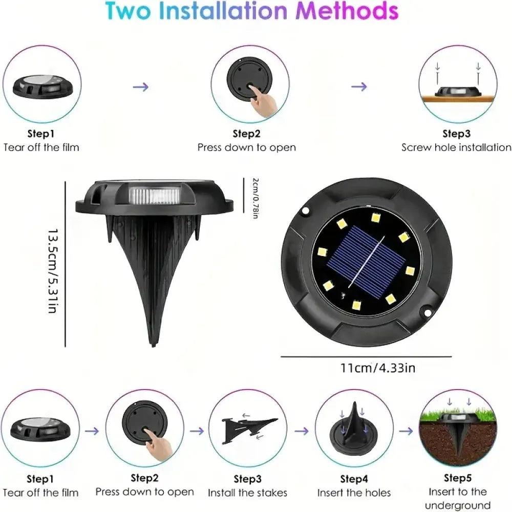 Solar stone pathway lights - home improvement