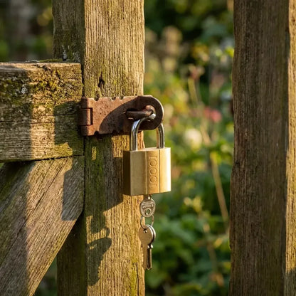 Solid brass padlock - hardware fittings