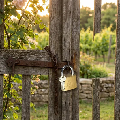Solid brass padlock - hardware fittings