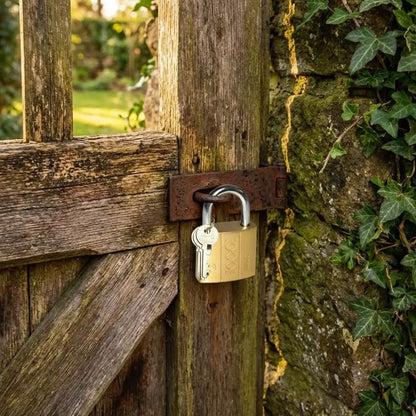 Solid brass padlock - hardware fittings