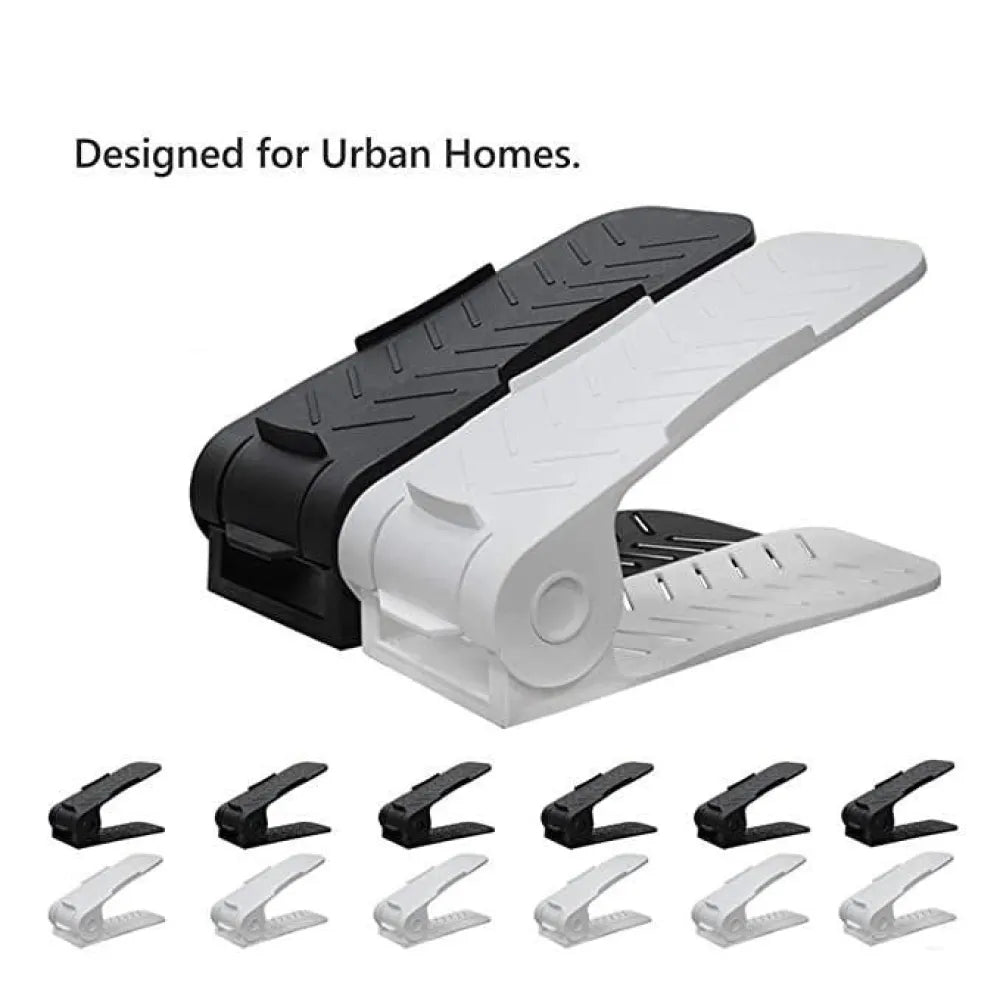 Adjustable shoe organizers.