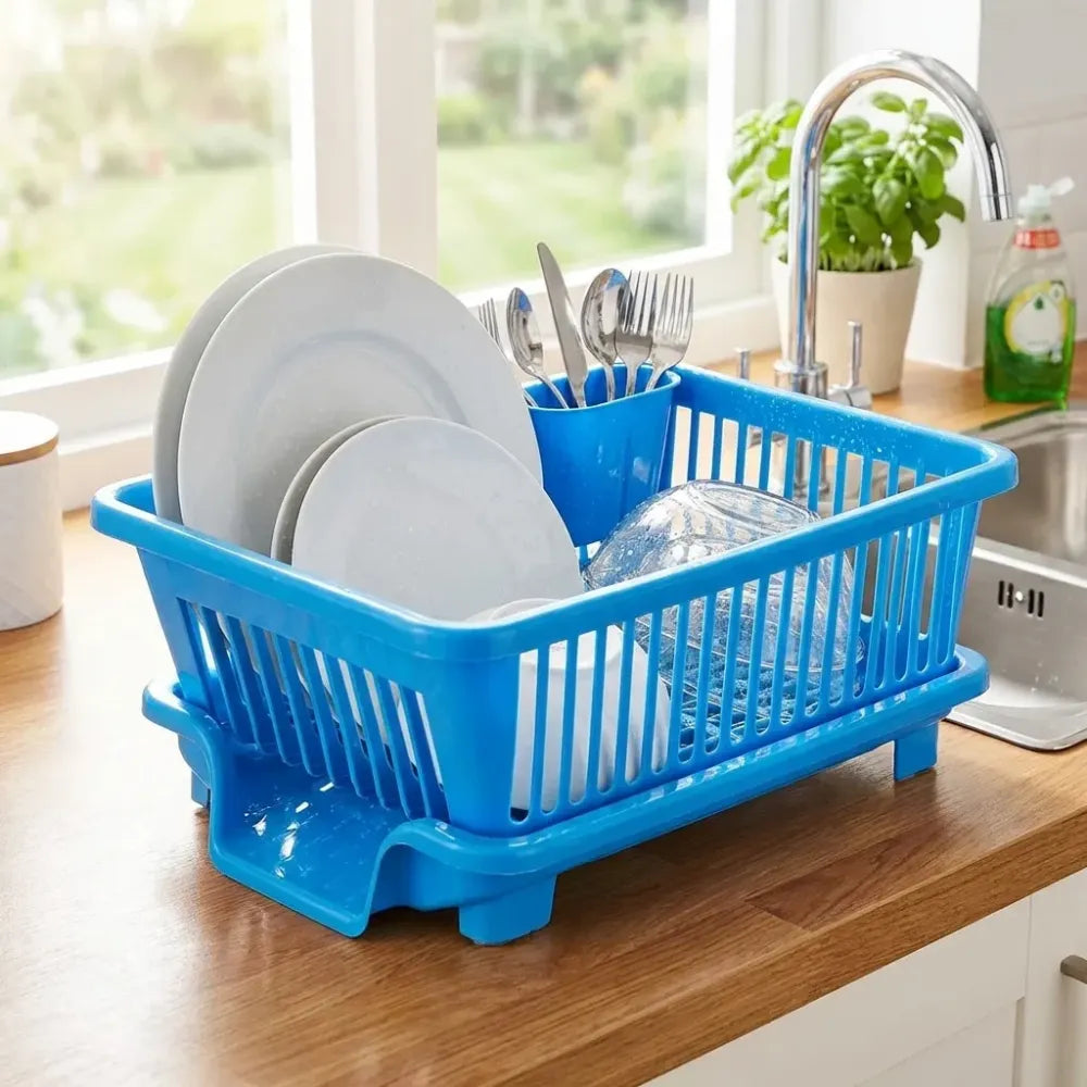 Space-saving dish drainer tray - kitchen tool