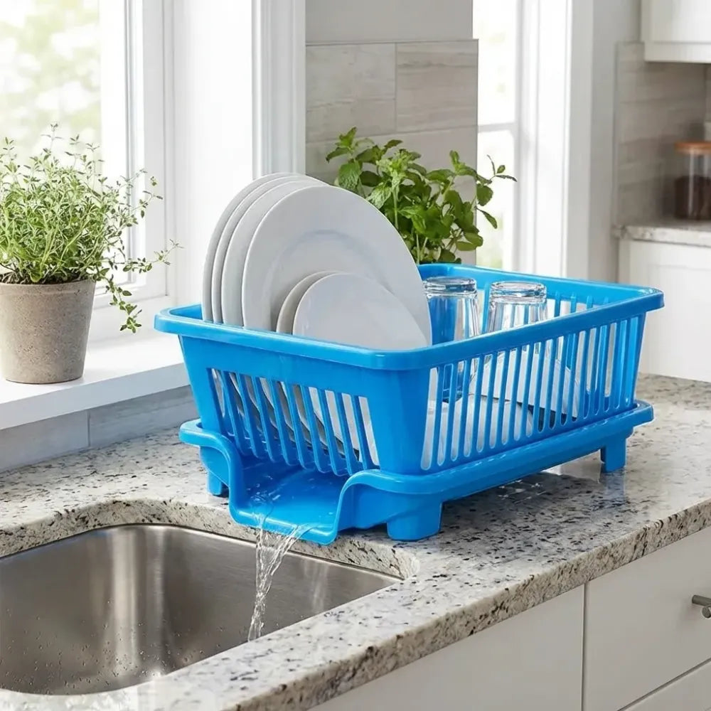 Space-saving dish drainer tray - kitchen tool
