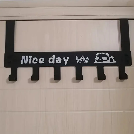 Space-saving over-door hanger - home improvement