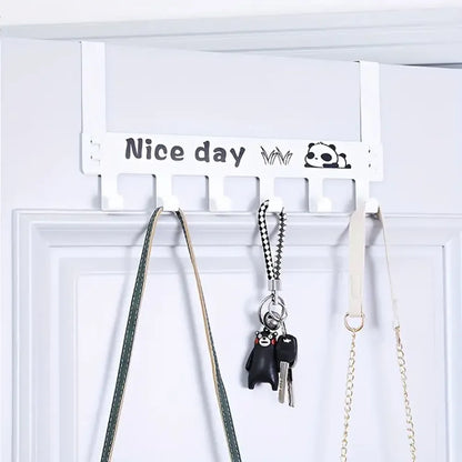 Space-saving over-door hanger - home improvement