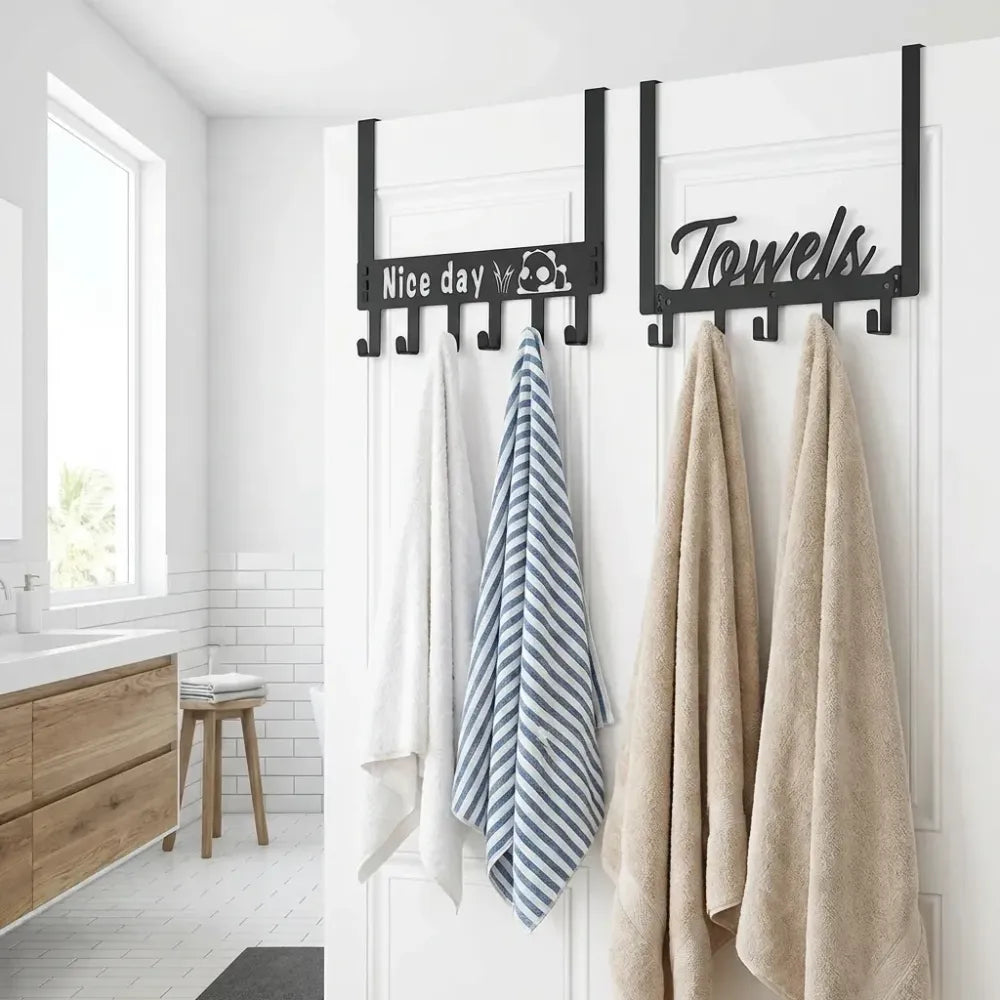 Space-saving over-door hook - home improvement