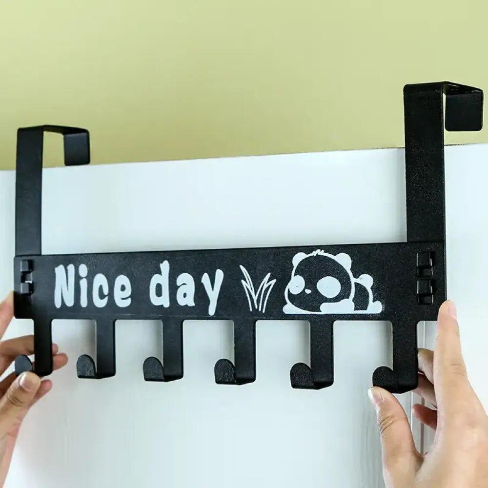 Space-saving over-door hook - home improvement