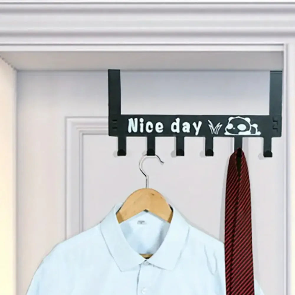Space-saving over-door hook - home improvement
