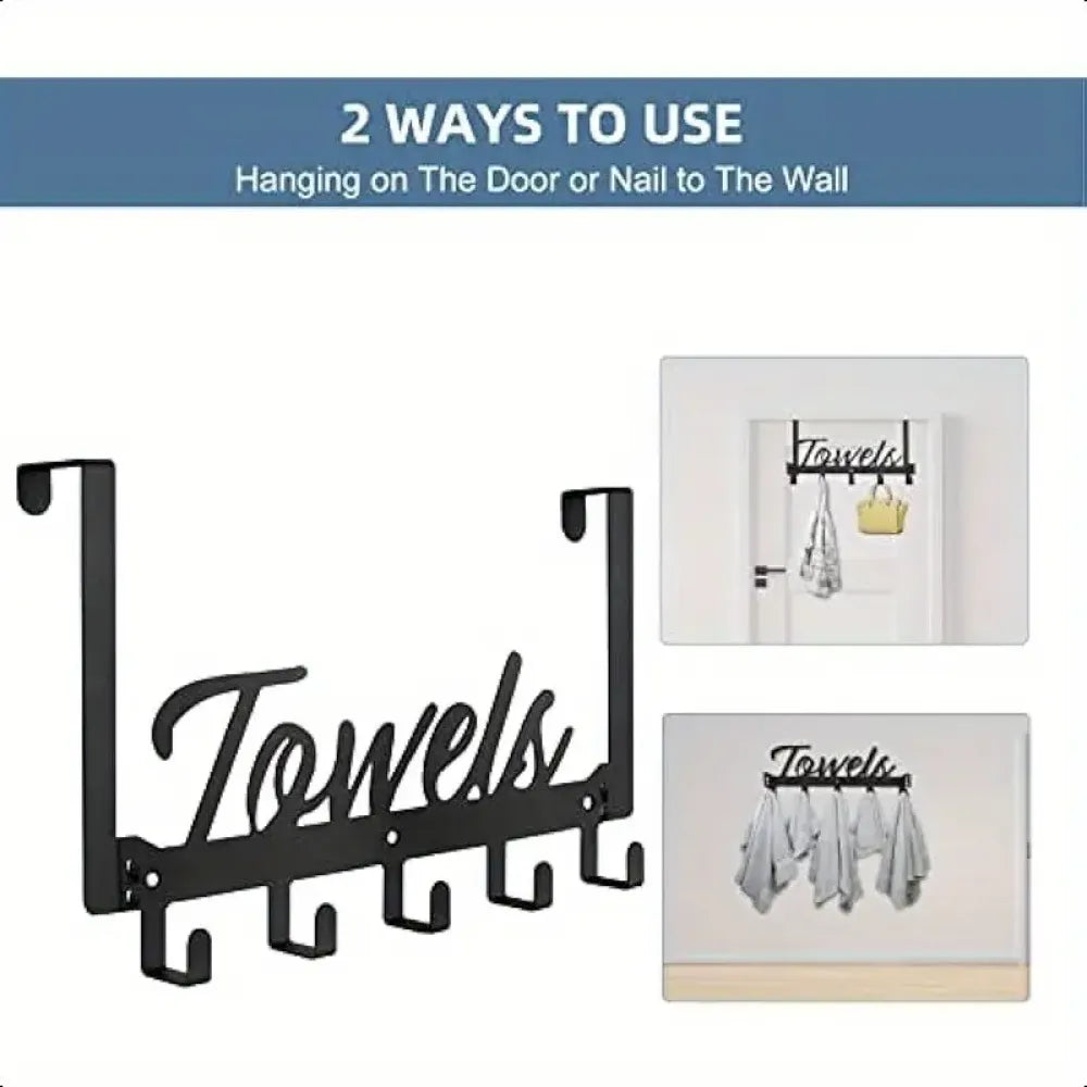 Space-saving over-door hook - home improvement